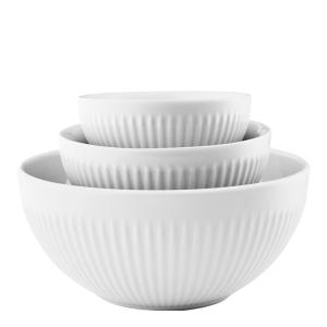 Eva Trio Legio Nova Skålset 0,2/0,3/1 L 3 delar Vit