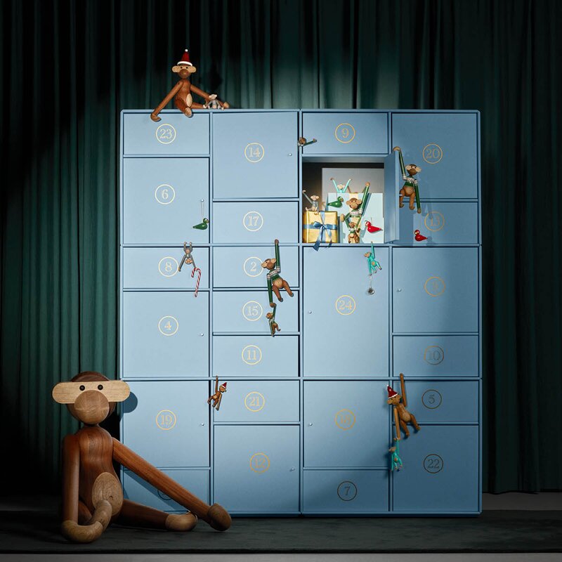 Kay Bojesen Denmark Julfåglar 5 cm 2-pack röd/grön