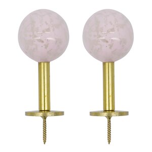 House Doctor Ball väggkrok 8x4 cm 4-pack mässing/rosa