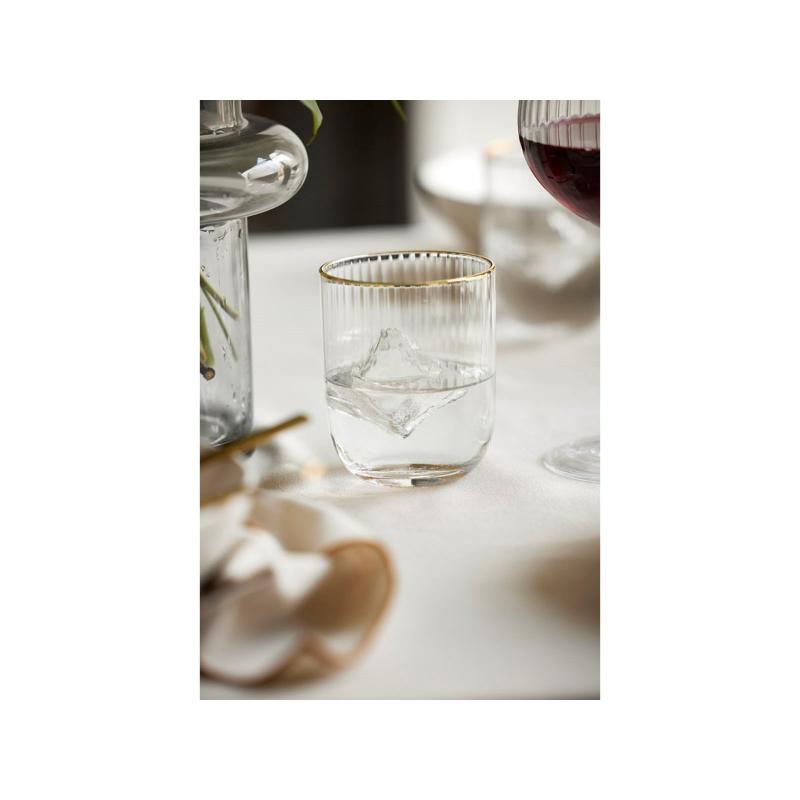 Lyngby Glas Palermo Tumbler Gold 35 cl 4-Pack 