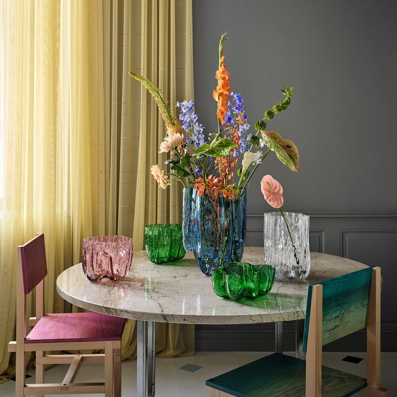 Kosta Boda Crackle Skål 10,5 cm Grön