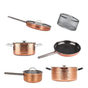 Vargen & Thor Mjölner XL grytset 6 delar koppar