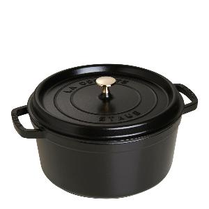 Staub La Cocotte gryta 6,7 L rund Svart
