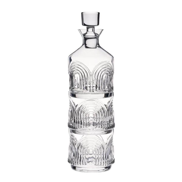 Viski Deco Beau stapelbar karaff och glas i kristall 3 delar 43/33 cl