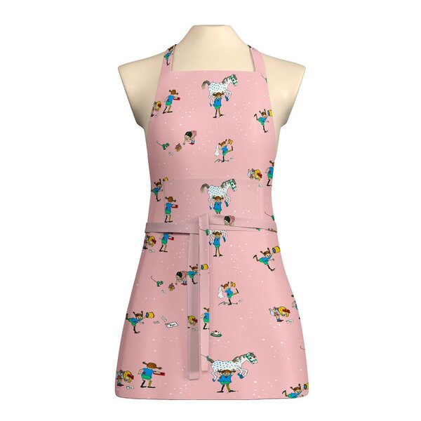 Arvidssons Textil Pippi Med Vänner förkläde rosa