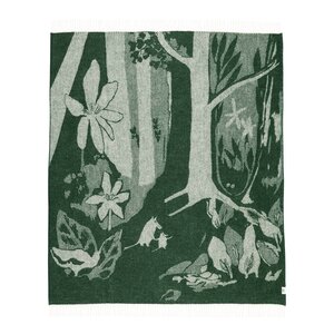 MoominArabia Mumin ullpläd 130x170 cm grön