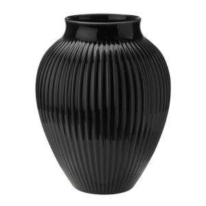 Knabstrup Keramik Ripple Vas 27 cm Svart
