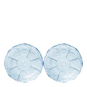 Holmegaard Lily Assiett 16 cm 2-Pack Blue Iris