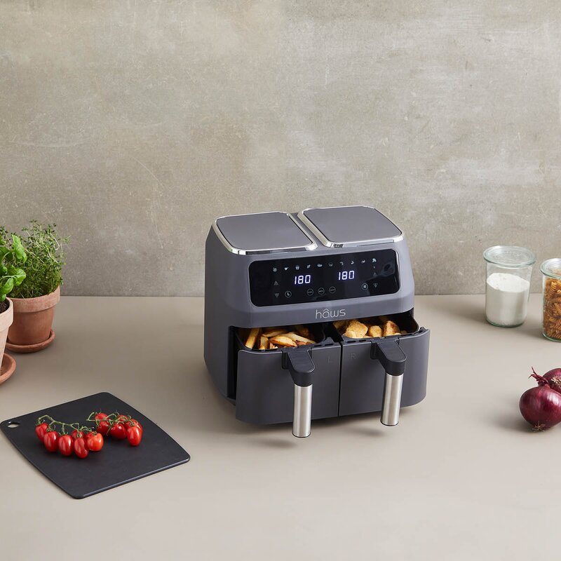 Haws Dubbel airfryer 2 x 4 L 2800W med beläggning