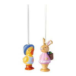 Villeroy & Boch Easter Delight ornament kaninflicka & anka 6 cm 2-pack