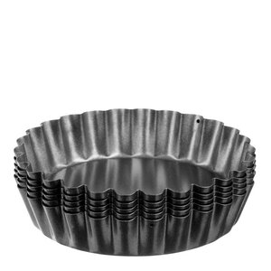 Gastromax Baking pajform med löstagbar botten 10 cm 4-pack kolstål