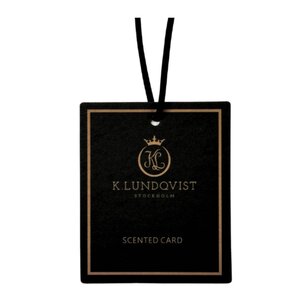 K. Lundqvist Stockholm Black Cashmere doftkort / bildoft