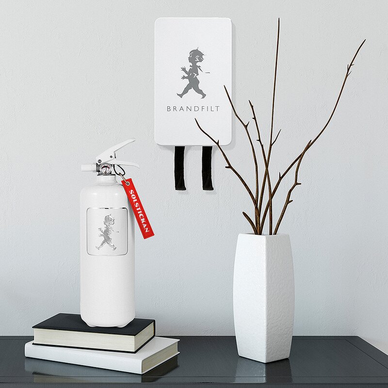 SOLSTICKAN Brandfilt 120x120 cm Vit blank