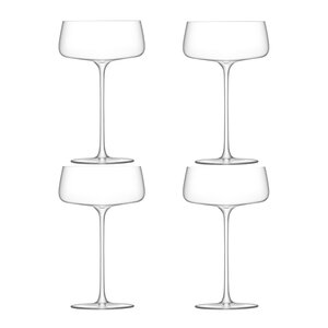 LSA International Metropolitan champagneglas coupe 30 cl 4-pack