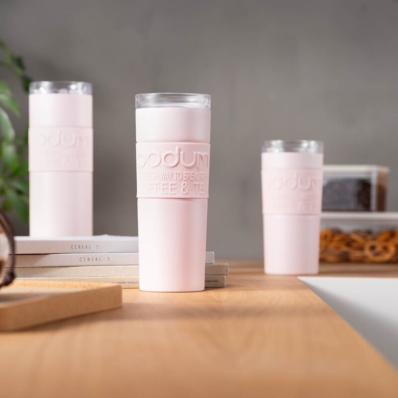 Bodum Travel Mug termosmugg 45 cl rosa karamell