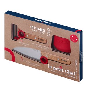 Opinel Le Petit Chef knivset för barn röd