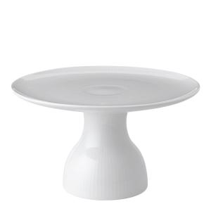 Royal Copenhagen White Fluted Tallrik på fot 20 cm Vit