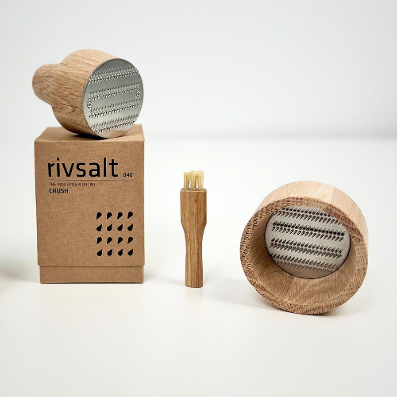 Rivsalt Crush 040 minimortel med rivjärnsyta ek