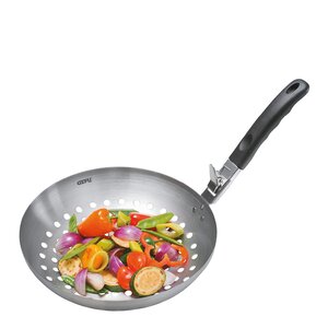 Gefu BBQ wok 28 cm avtagbart handtag stål