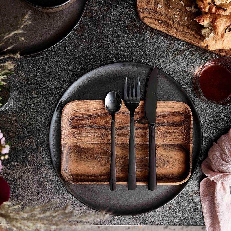 Aida Raw Bestickset 16 delar Svart