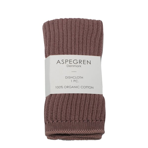 Aspegren Ripple disktrasa stickad 26x26 cm elderberry