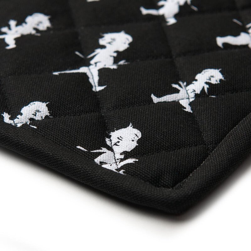 SOLSTICKAN Grytlapp 22x22 cm Svart