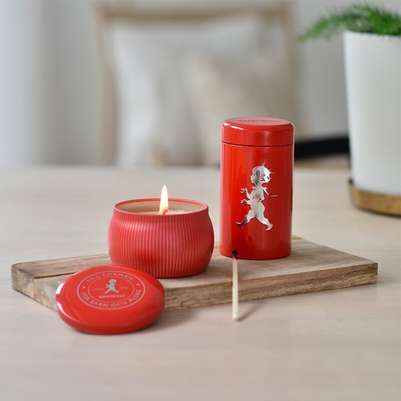 SOLSTICKAN Presentförpackning Doftljus+Tändsticksrör Kanel & Apelsin