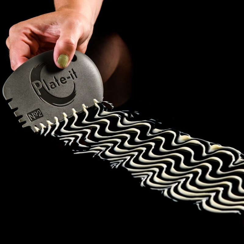 Plate It Skrapa silikon 3 delar grå