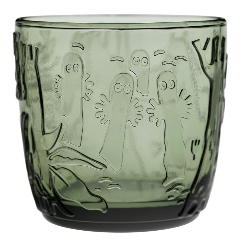 MoominArabia Mumin Glas 28 cl 2-pack Tallgrön