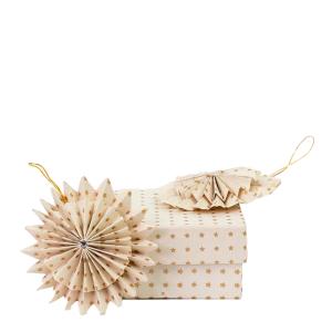 A World of Craft Julhänge Stjärna 7 cm 2-pack Vit/Guld