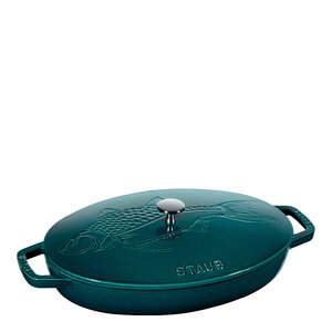 Staub gryta 33 cm 2,8 L oval låg La Mer Petroleum