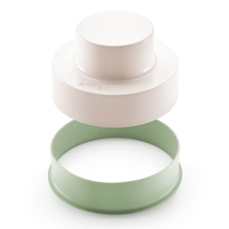 Lékué Form för grönsaksburgare 11 cm grön