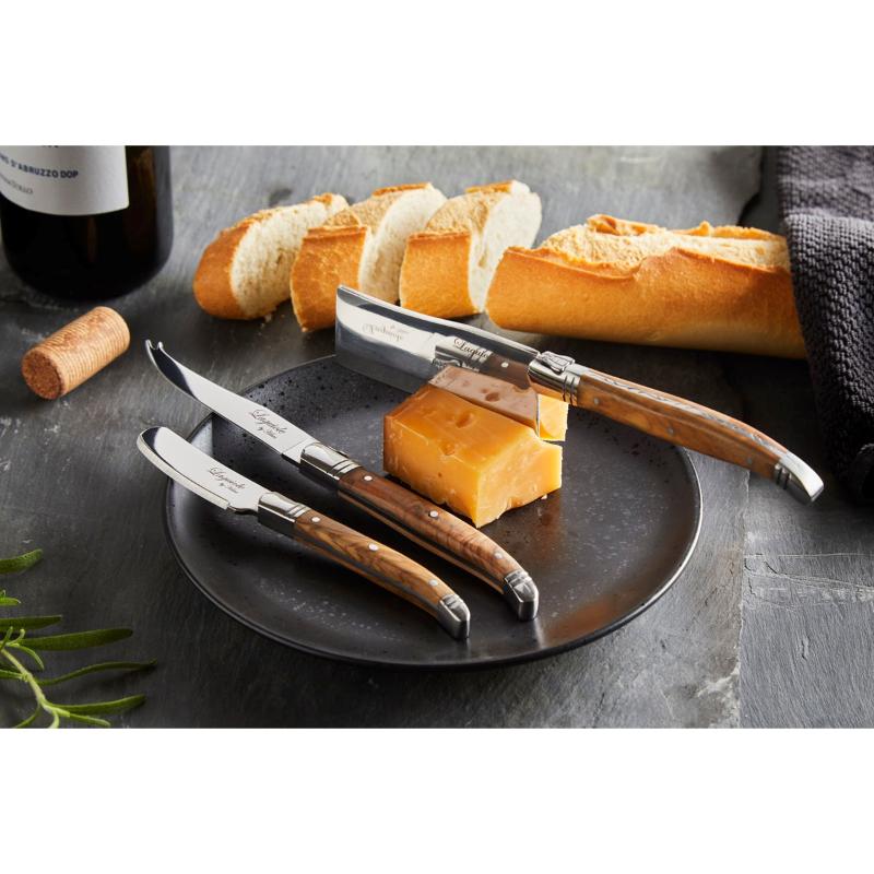 Laguiole by Haws Ostset 3 knivar olivträ