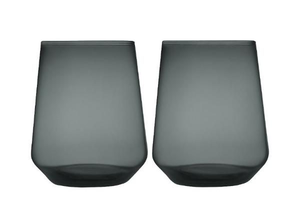 Essence Glas 35 cl 2-pack Mörkgrå