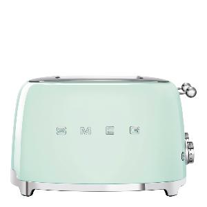 SMEG Brödrost 4 skivor TSF03 kvadrat Grön