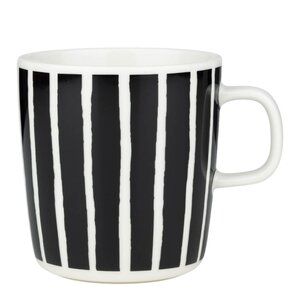 Marimekko Piccolo mugg 40 cl svart/vit