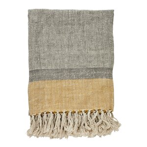 Lene Bjerre Ana pläd 170x130 cm grå