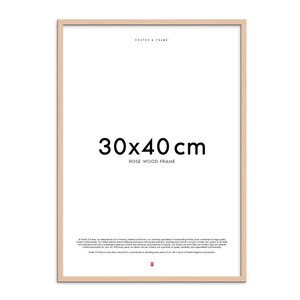 Poster & Frame Träram 30x40 cm rose
