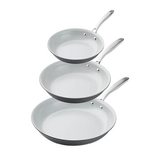 Tramontina Hard Anodized stekpanneset 3-pack 20 cm + 25 cm + 30 cm grå