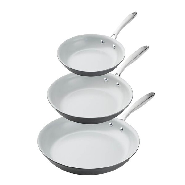 Tramontina Hard Anodized stekpanneset 3-pack 20 cm + 25 cm + 30 cm grå
