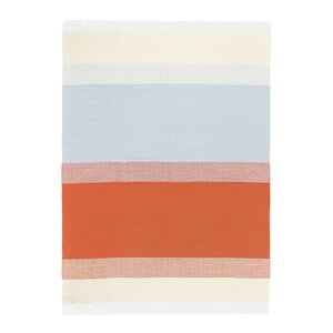 Marimekko Hennika pläd 120x180 cm orange/vit/blå