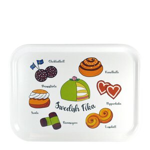 Mellow Design Bricka 27x20 cm Swedish Fika Sweets