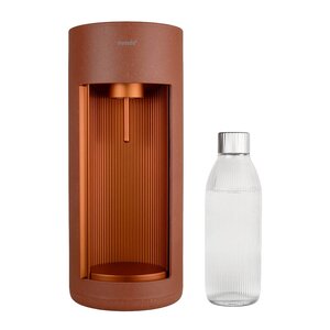 Mysoda Glassy kolsyremaskin med 1 L glasflaska terracotta