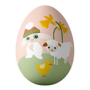 Blafre Påskägg 15 cm Kanin och Lamm