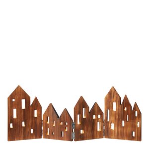 Markslöjd View bordsdekoration med LED 71,5 cm trä