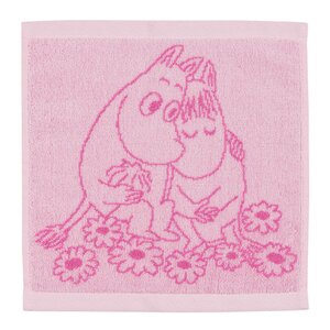 MoominArabia Mumin handduk 25x25 cm Förälskade rosa