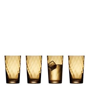 Lyngby Glas Vienna Highball Glas 40 cl 4-pack Amber