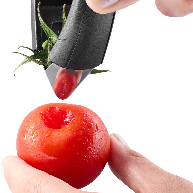 Gefu Zupfi jordgubbsnoppare 10 cm svart