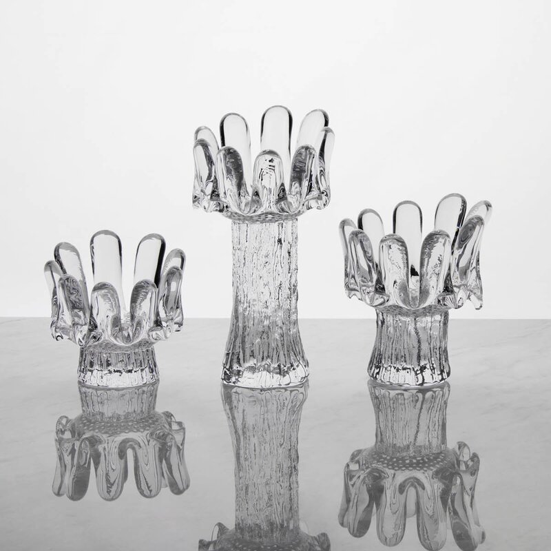 Kosta Boda Sunflower ljuslykta 18 cm klar