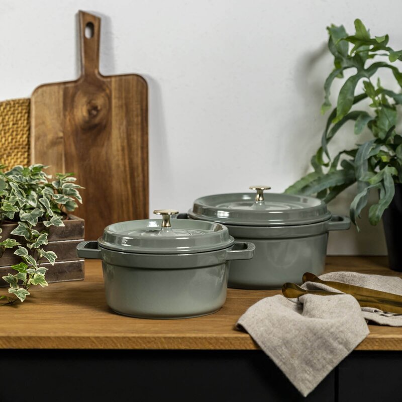Staub La Cocotte gryta 3,8 L rund Eukalyptus